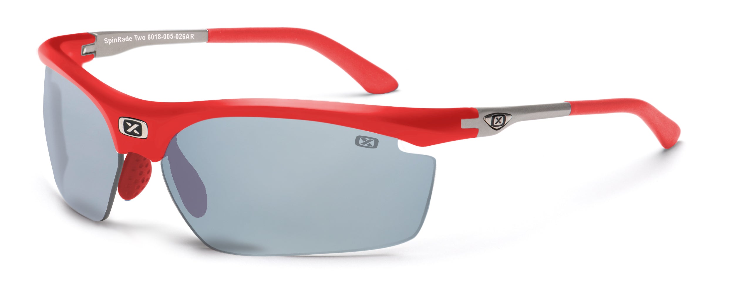 Red lens mirror Silver Spinrade Two 6018 Glasses