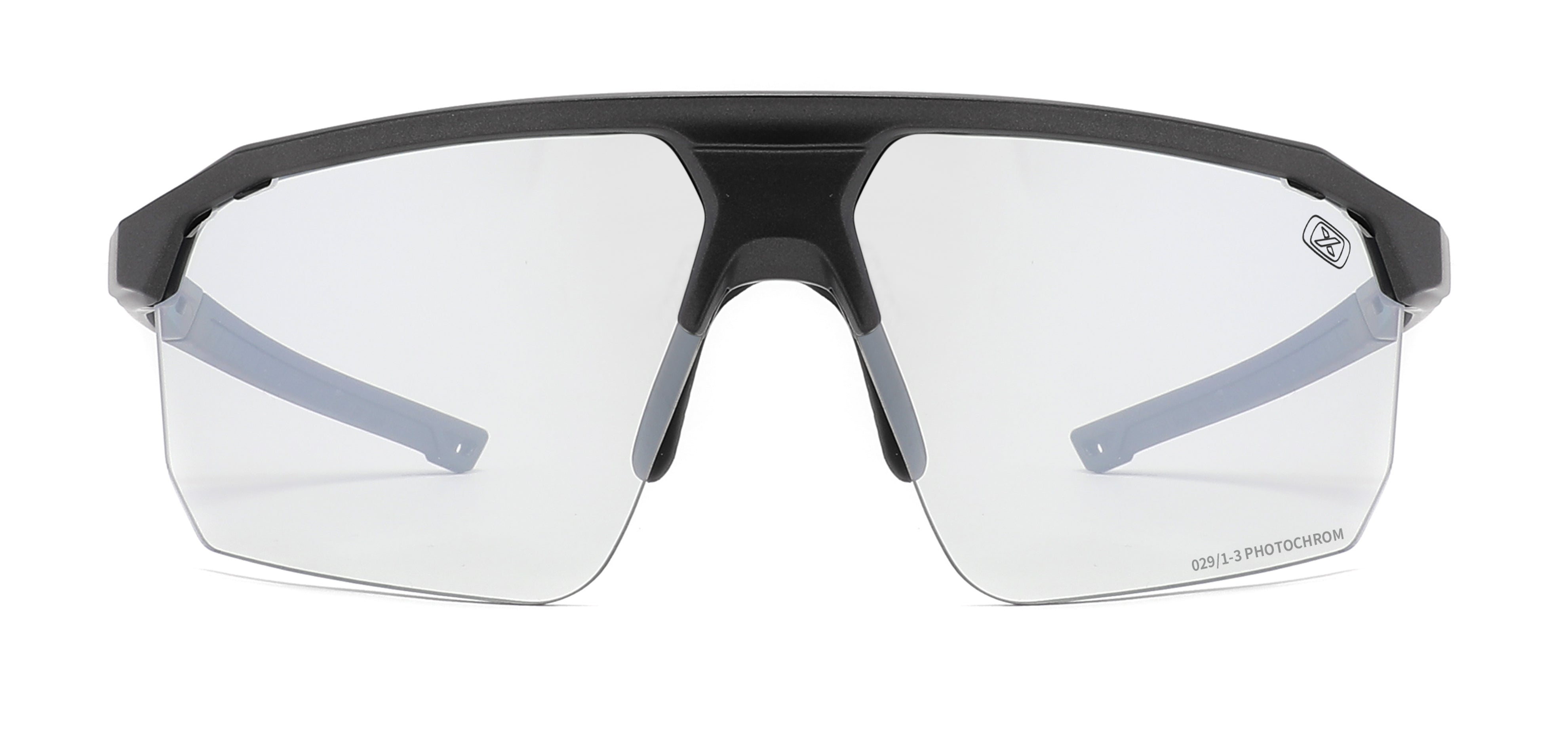 Mustang 6029 Iron Black lens photochromic in the sun Silver