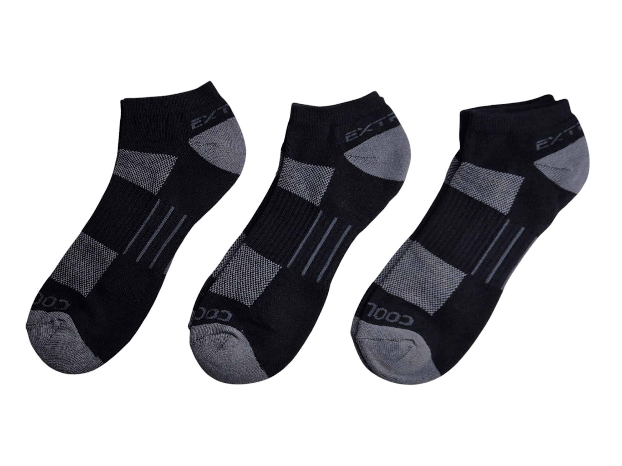 Set 3 pairs Socks Black Gray for men