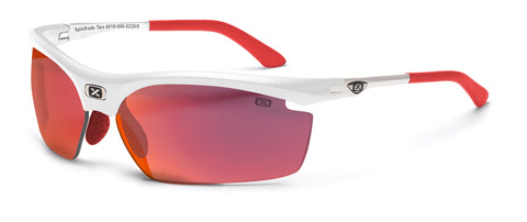 מראה עדשה לבנה ספינרד אדום שתיים 6018 משקפיים