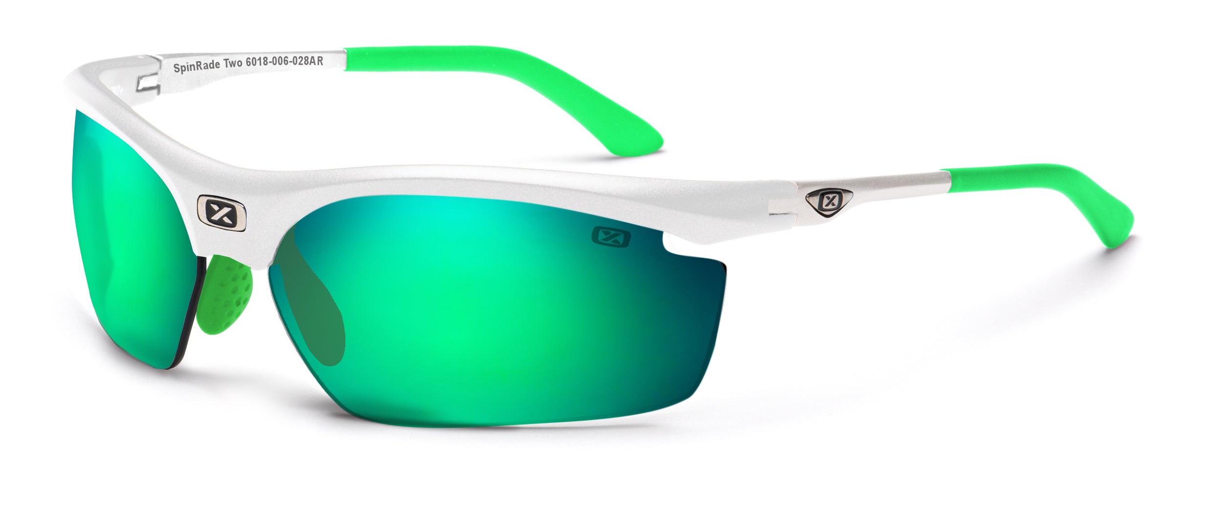 White lens mirror Green Spinrade Two 6018 Glasses