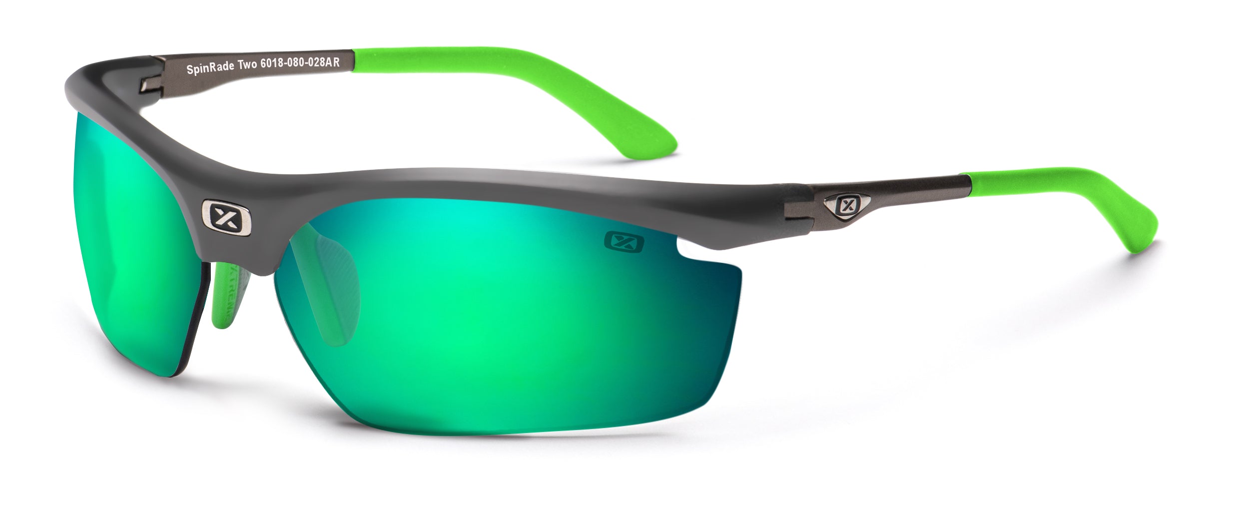 Gray lens mirror Green Spinrade Two 6018 Glasses