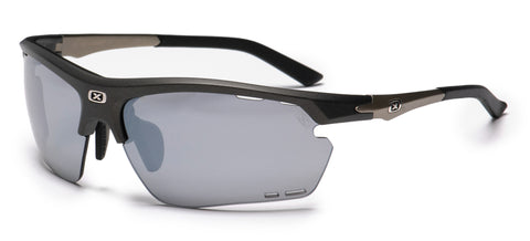SpinRun 6020 Iron Black מסגרת, עדשה אפורה מראה כסופה